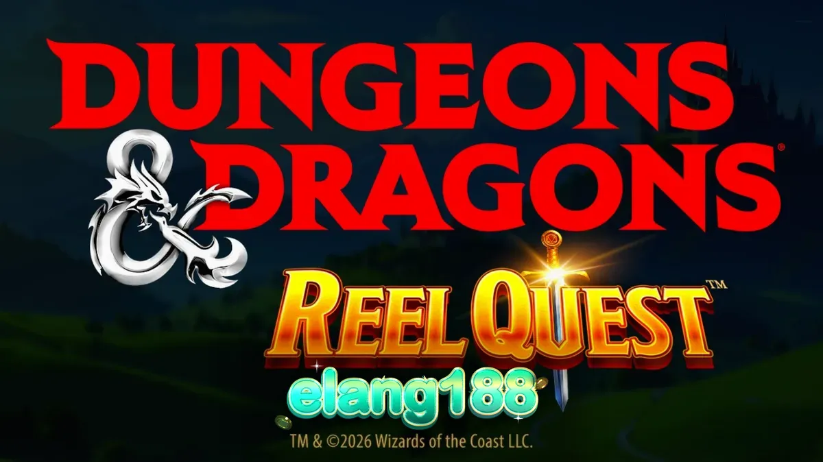 Tampilan visual kastil dan elemen fantasi dalam slot Dungeons & Dragons Reel Quest